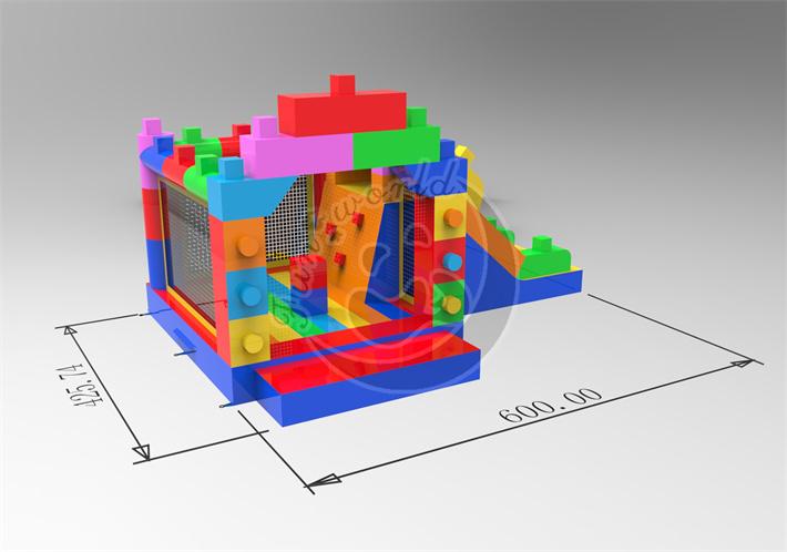 Lego Bounce house with slide  FWND07