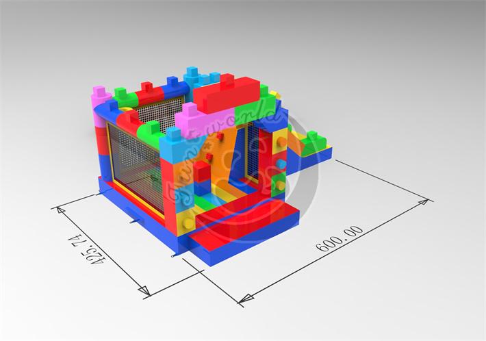 Lego Bounce house with slide  FWND07