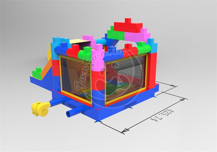 Lego Bounce house with slide  FWND07