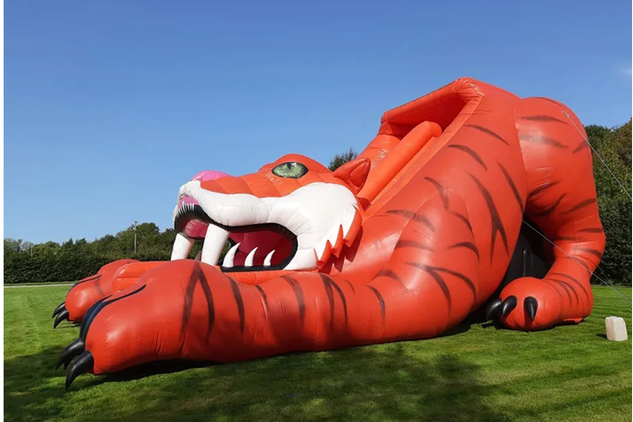 Attractive inflatable tiger dry slide FWD271