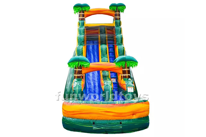Popular palm tree water slides FWS352