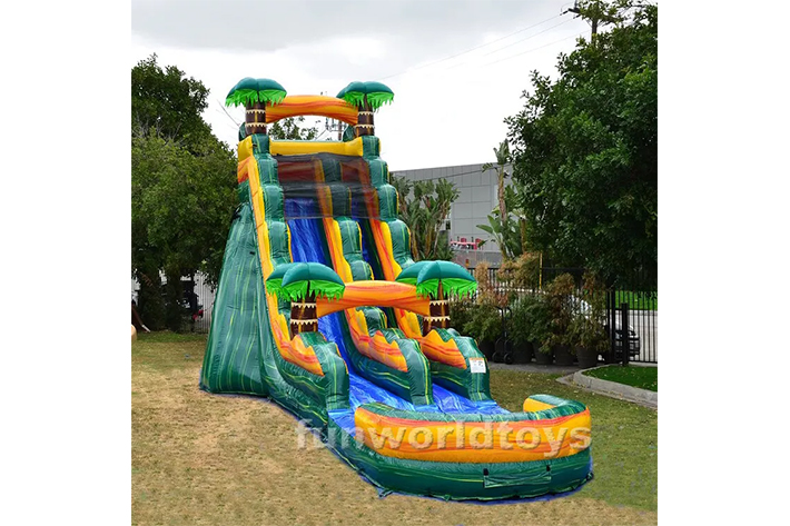 Popular palm tree water slides FWS352