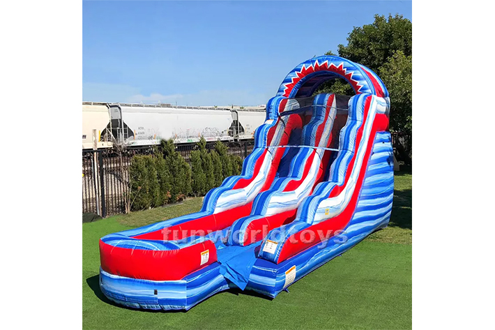 Stripe Inflatable water slides FWS351