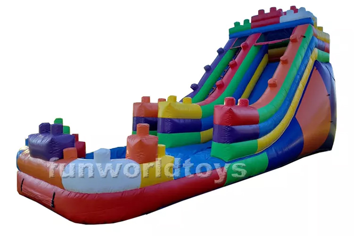Building block Inflatable water slides FWS348