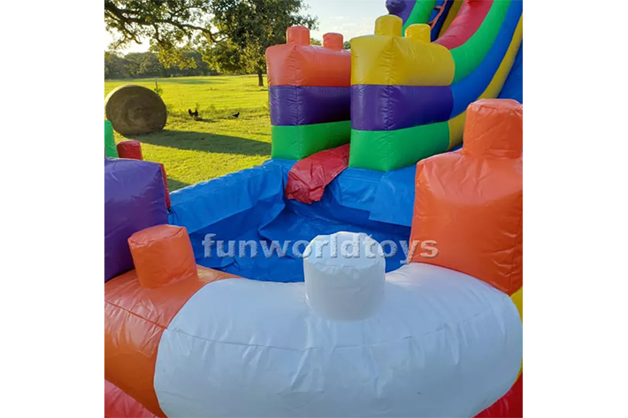 Building block Inflatable water slides FWS348