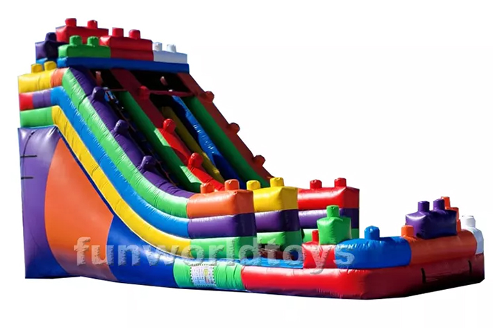 Building block Inflatable water slides FWS348