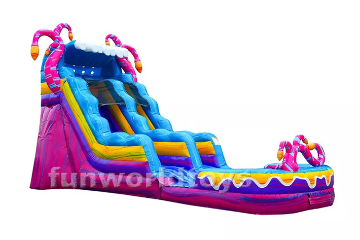 Giant inflatable jungle water slides FWS346