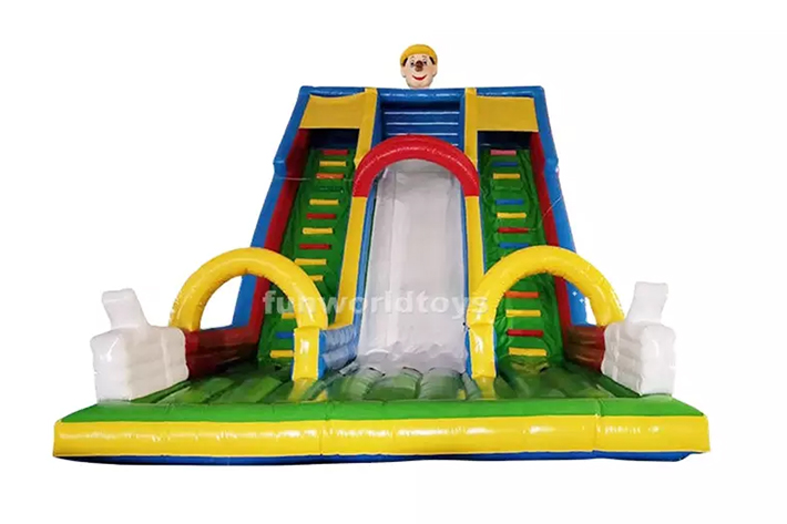 Outdoor commercial inflatable dry slides FWD227