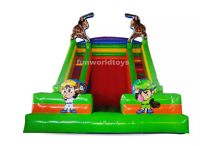 Outdoor commercial inflatable dry slides FWD227