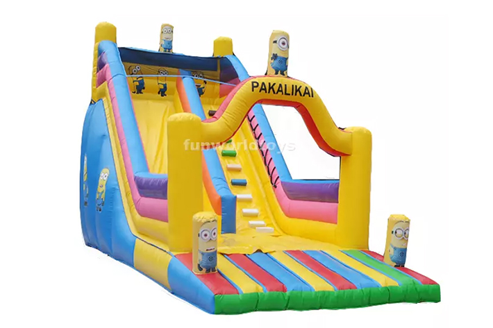 High giant dual lane inflatable slide FWD226