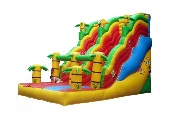 Inflatable dual lane dry slide FWD246