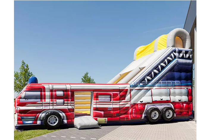 Giant outdoor inflatable fire truck FWD225A