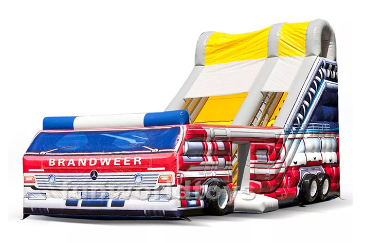 Giant outdoor inflatable fire truck FWD225A