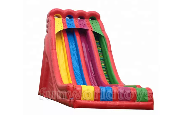 Attractive rainbow inflatable slide FWD215