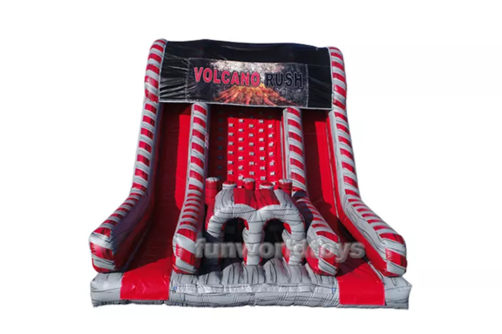 Funny sport inflatable rock wall slide FWD214