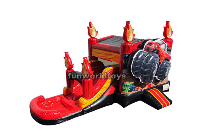 Truck bounce house combo FWZ249