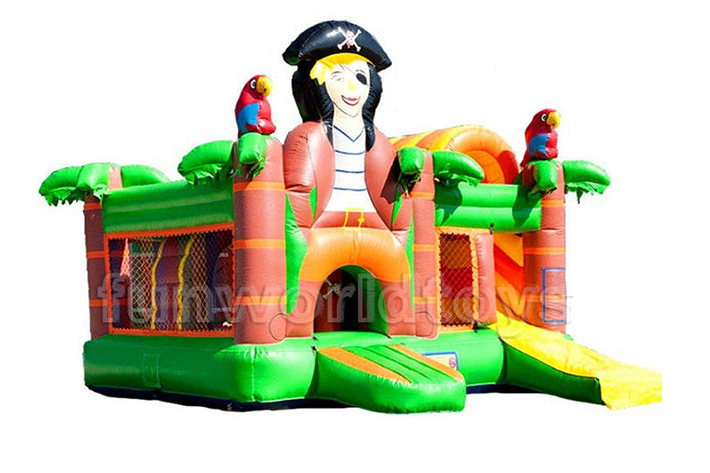 Inflatable football bounce house with slide FWZ378