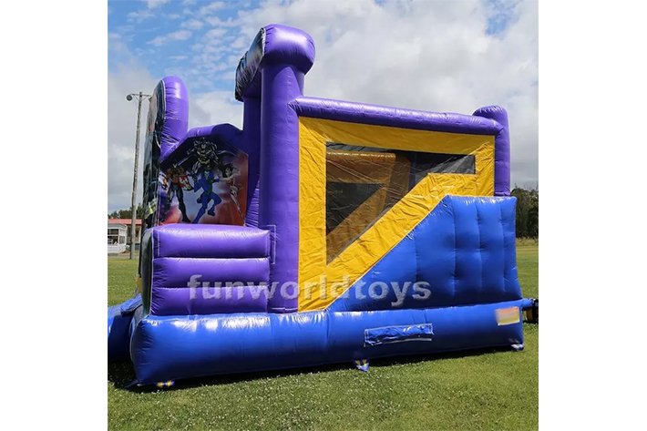 Inflatable batman bounce house with slide FWZ322