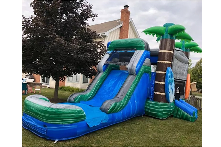 Blue green tropical bounce combo FWZ316