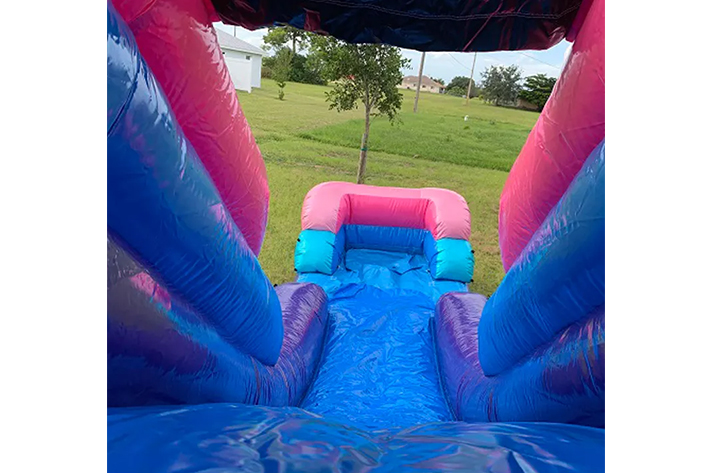 Lovely kids inflatable bouncing castle unicorn combo FWZ314