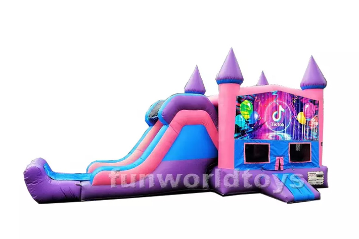 Hot Tiktok bounce house with slide FWZ336