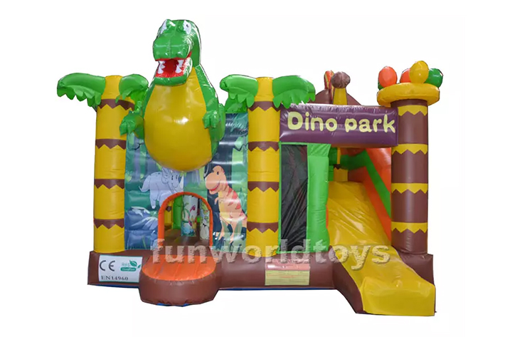 Dinosaur bounce house with inflatable slide FWZ370