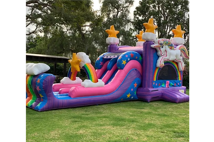 Lovely kids inflatable unicorn jumping bouncy castle FWZ368