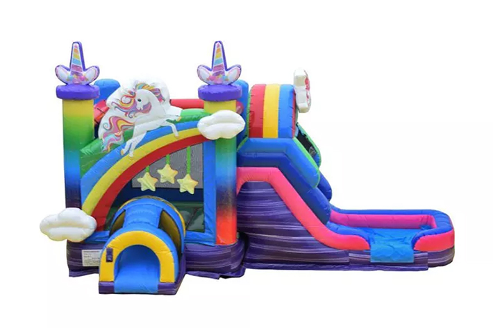 2022 inflatable unicorn bouncer with slide FWZ328