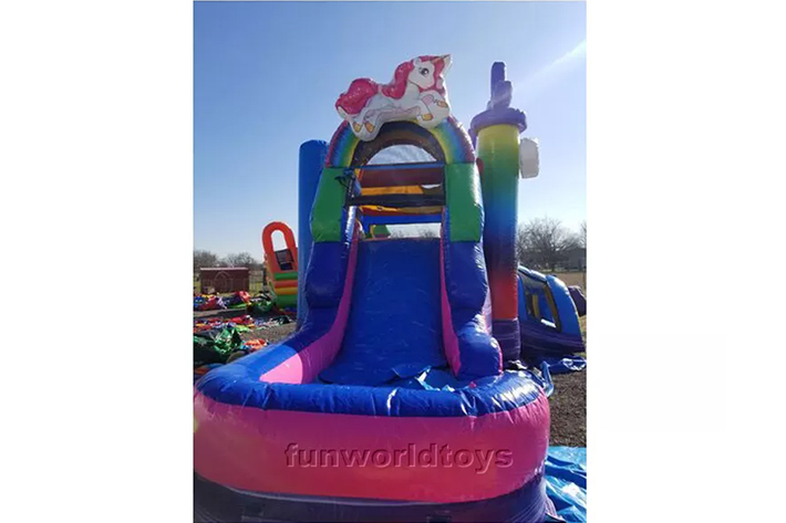 2022 inflatable unicorn bouncer with slide FWZ328