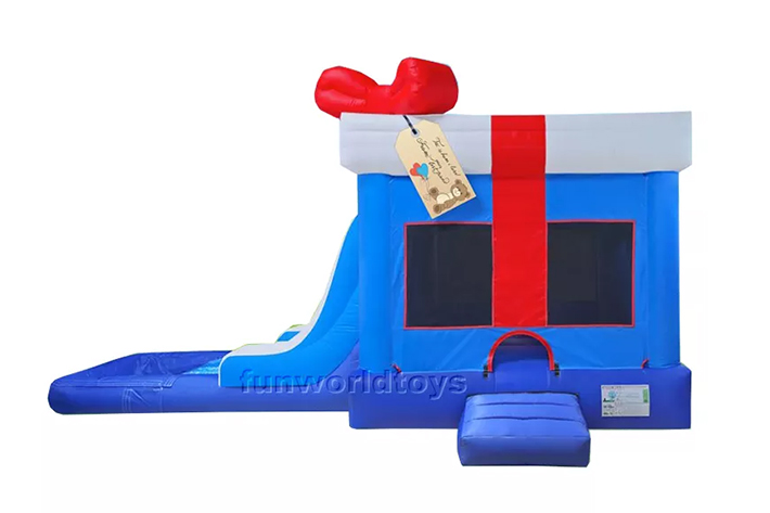 Customized Inflatable bounce house with slide FWZ326