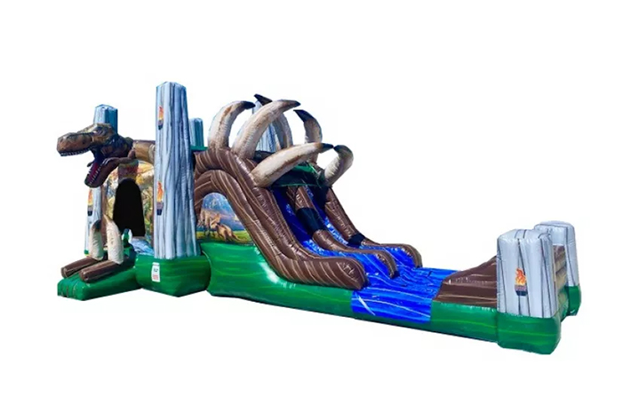 Dinosaur theme bouncer with slide FWZ351