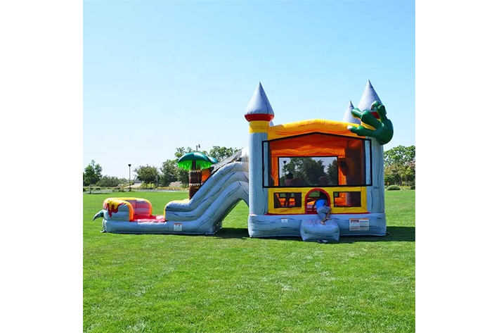 Hot Selling Kids T-Rex Party Jumpers Bounce House with Water Slide