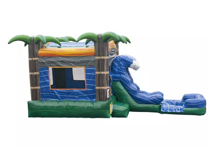 Inflatable bouncers jumping castles with slide  FWZ344