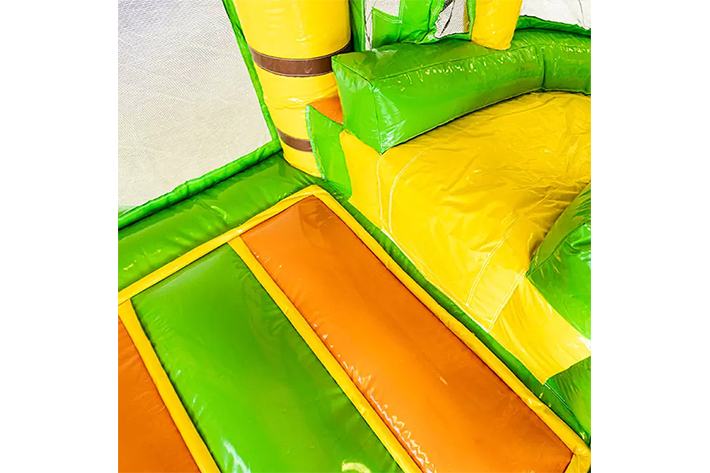 Indoor jungle bouncy house inflatable castle with slide FWZ342