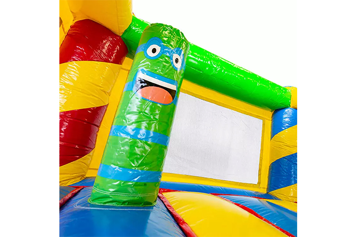 Structure animal bounce house with slide FWC263