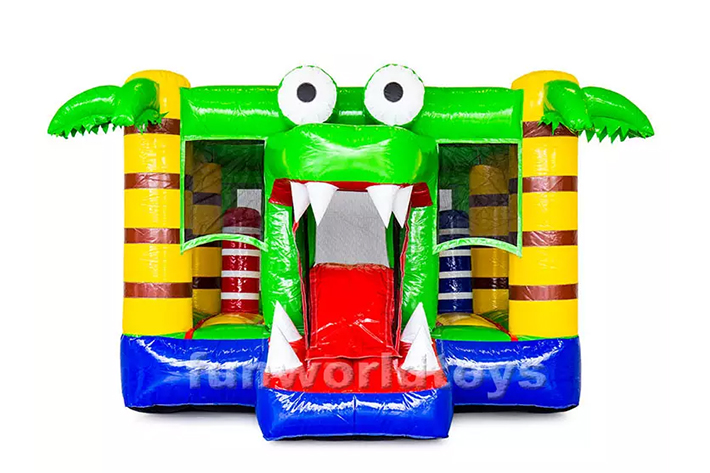 Mini crocodile inflatable bounce house FWC262