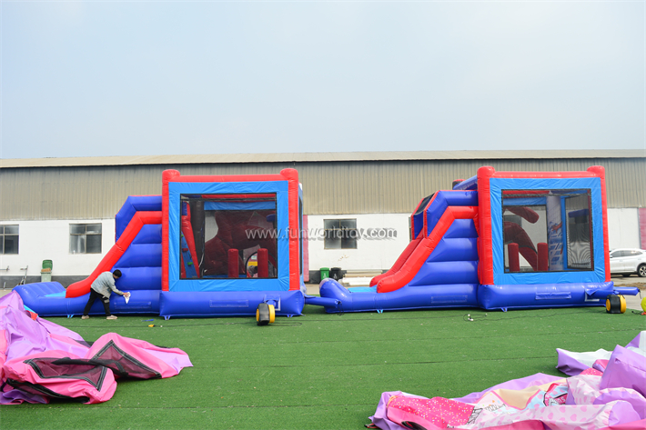 Spider Man Bounce House Slide Comb FWZ404