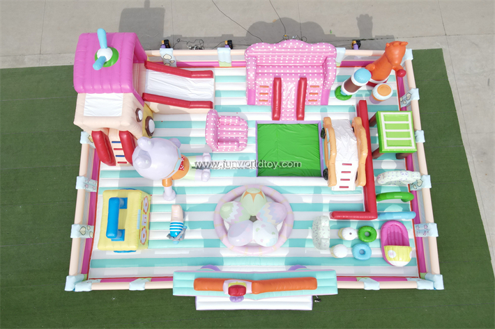 Rabbit's Home Inflatable Fun City FWF134