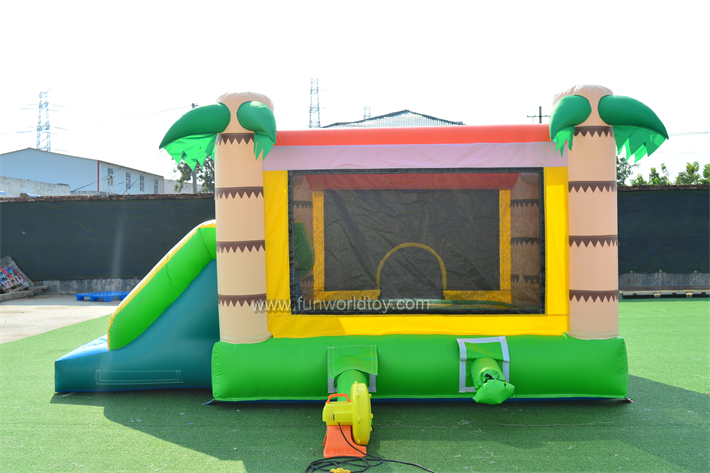 Palm Tree Bouncer With Slide FWZ429