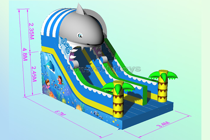 Inflatable Shark Slide FWND29