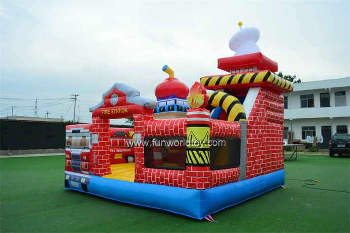 Fire Station Inflatable Fun City FWF159