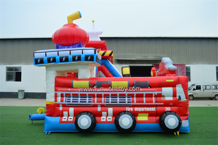Fire Station Inflatable Fun City FWF159