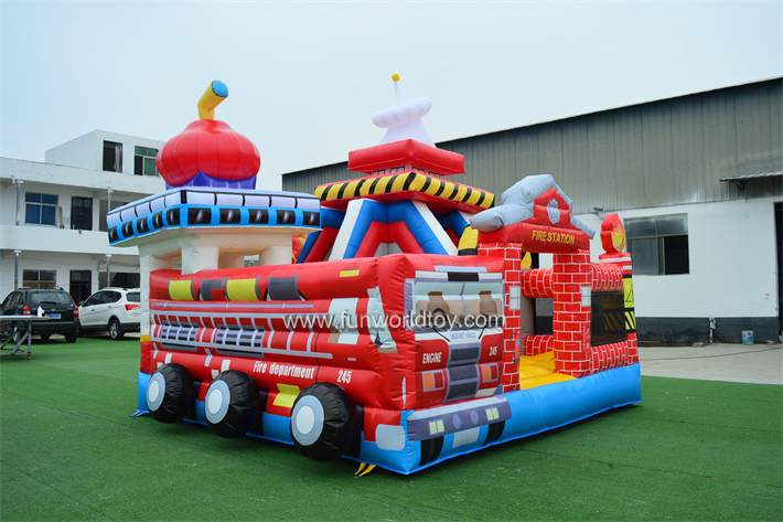 Fire Station Inflatable Fun City FWF159
