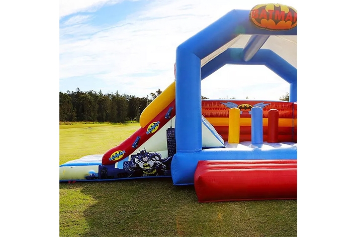 Inflatable color bounce house with slide FWZ323