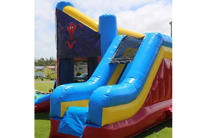 Spider man bounce house with slide FWZ298