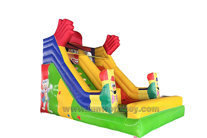 Inflatable Clown Dry Slide FWD269