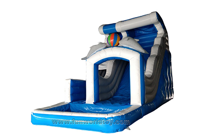 Commercial inflatable dolphin water slides FWD225