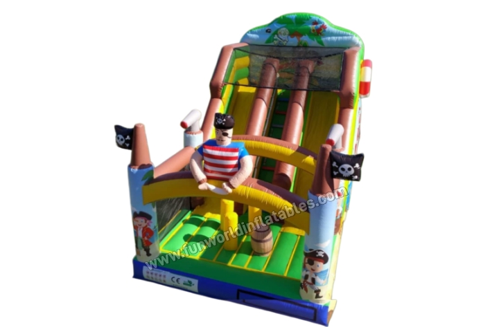 Pirate themed inflatable slide FWD301