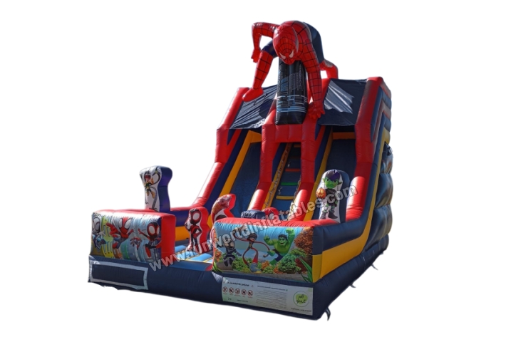 Spider man inflatable bounce slide FWD302