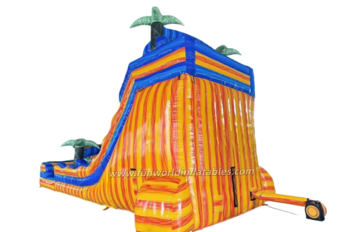 Colorful Theme Outdoor Inflatable Water Slides fws438